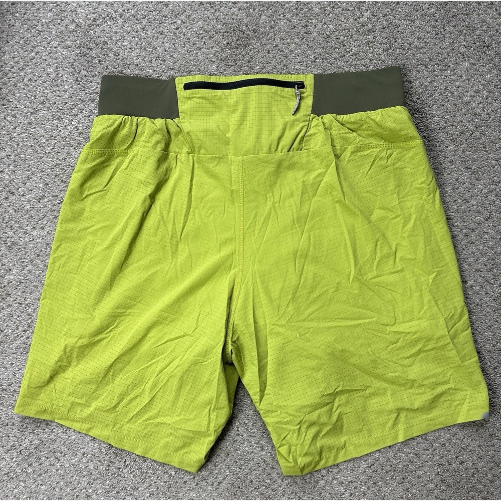 REI Co-Op Mens Small Swiftland Lined Running Shorts Green Solid Athletic - Picture 3 of 6